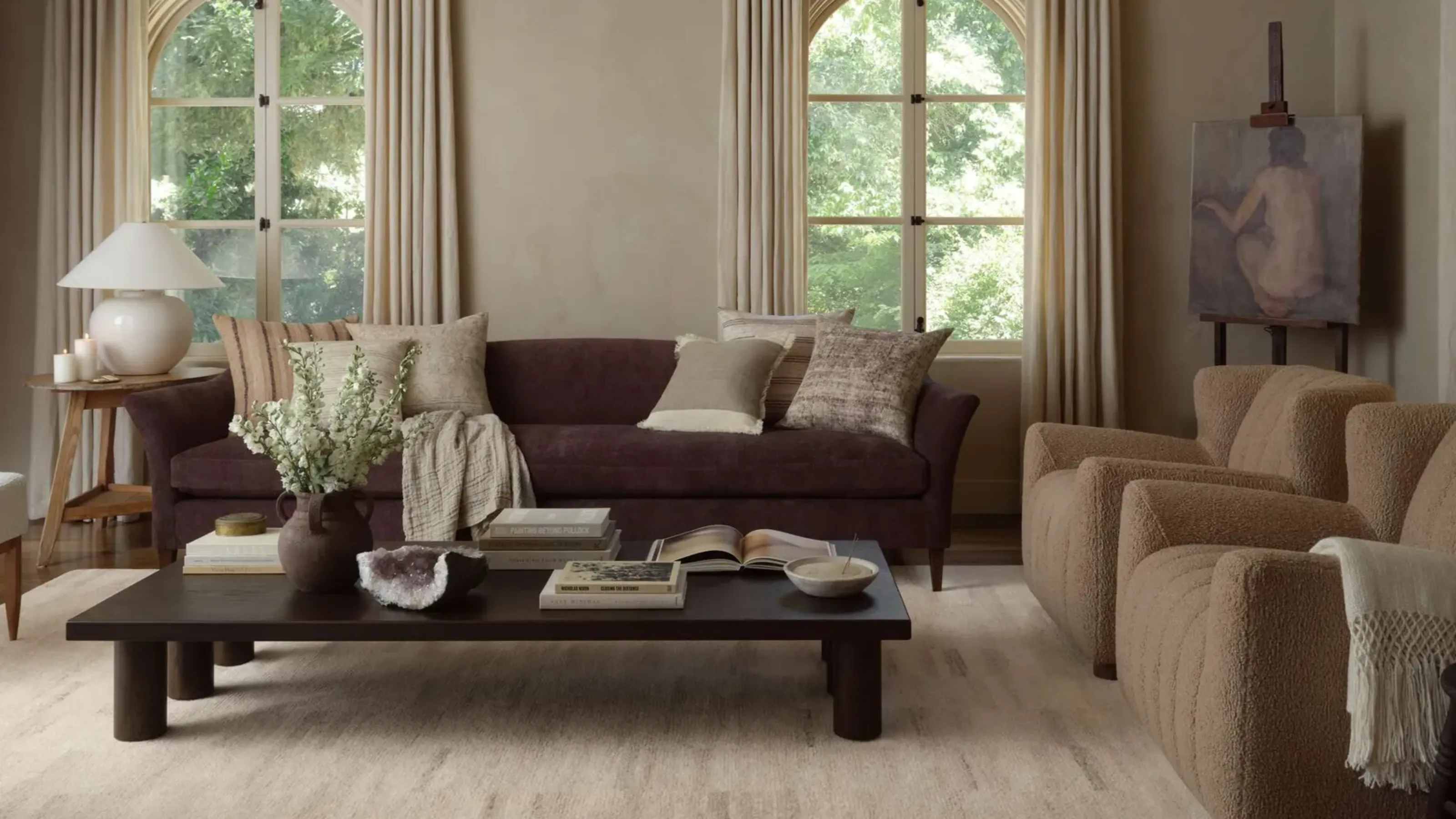 Bouclé Fabric Color Trends 2025 - Rich Saturated Colors and Pastels